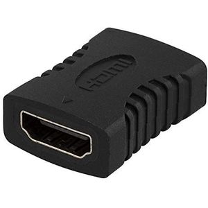 Deltaco HDMI kopelstuk - HDMI naar HDMI adapter - 2 x vrouwelijk HDMI - 4K 60Hz - zwart - 7340004639770