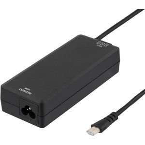 Deltaco SMP-120WD voedingsadapter/omvormer Indoor Zwart (120 W), Voeding voor notebooks, Zwart