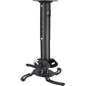 Deltaco ARM-500L - Universele Plafondbeugel - Geschikt voor Projectoren - Draaibaar - Kantelbaar - Hoogte Verstelbaar - 15kg Max