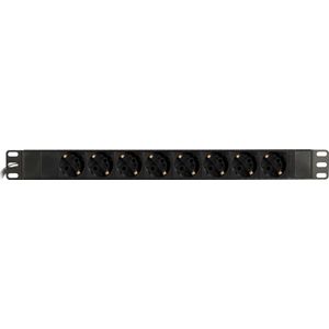 Deltaco GT-8529 stroomverdelingseenheid (PDU) 9 AC-uitgang(en) 1U Zwart, UPS accessoires