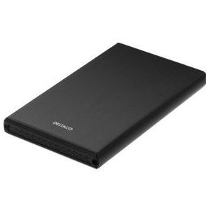 Deltaco MAP-GD28U3 - HDD-behuizing - 2,5 Inch - Serial ATA III - USB-aansluiting - Zwak (2.5"), Harddisk behuizing, Zwart