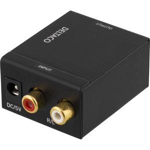 Deltaco AN-DG, Analoge naar Digitale Audio Converter Analoog Stereo input (RCA-Cinch-Tulp)