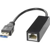 Deltaco USB3-GIGA5 USB 3.1 Naar Gigabit Ethernet Adapter Zwart