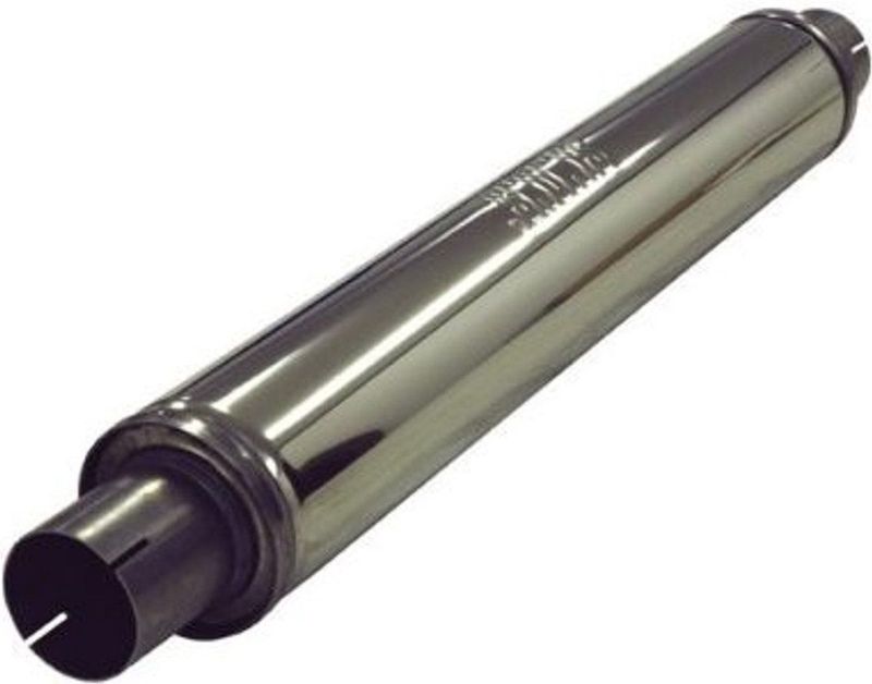 SIMONS Duo 76 - Geluiddemper - Roestvrij Staal - DUBBEL-IN- en UITGANG