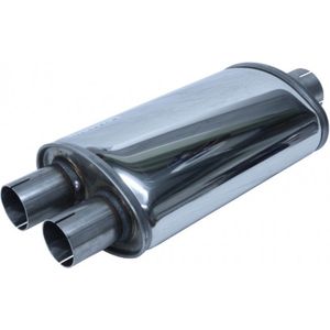 SIMONS Split - Universele Geluiddemper - Roestvrij Staal - 63,5mm