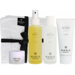 Maria Åkerberg - Baby Gift Set - Babyverzorgingsset - 125 ml - 100 ml - 10 ml - 4-pack Washandjes