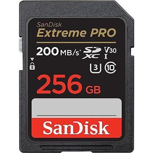 SanDisk - Extreme PRO - SDXC UHS-I Kaart - 256 GB - 4K UHD - Leessnelheden Tot 200 MB/s