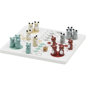 Kids Concept - Ludo Spel met Edvin - Bordspel Mens Erger Je Niet - Dierenfiguren