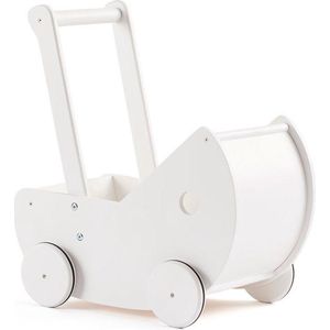 Kid's Concept Houten Speelgoed Kinderwagen Wit
