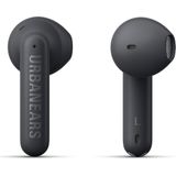 Urbanears Boo True Wireless oordopjes, 30 uur van Playtime, IPX4 waterbestendig, houtskoolzwart