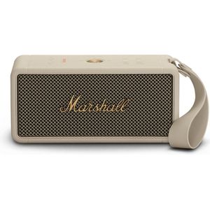 Dankzij de draagbare Bluetooth®-luidsprekers Marshall Middleton