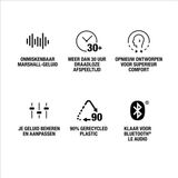 Marshall - Minor IV - Koptelefoon - Cream - Draadloos met 30+ Uur Afspeeltijd