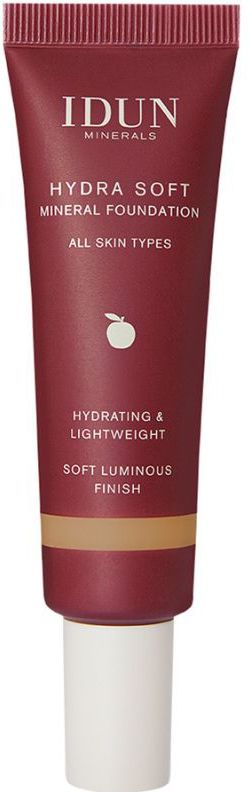 IDUN Minerals - Hydra Soft Mineral Foundation - Medium Donker - 30 ml