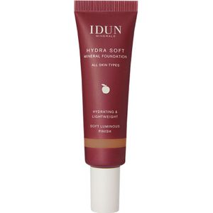 IDUN Minerals - Hydra Soft Mineral Foundation - Vegan - Parfumvrij - Geschikt voor Alle Huidtypes
