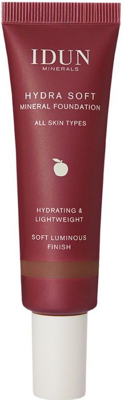 IDUN Minerals - Hydra Soft Mineral Foundation - Donkerbruin - 30 ml