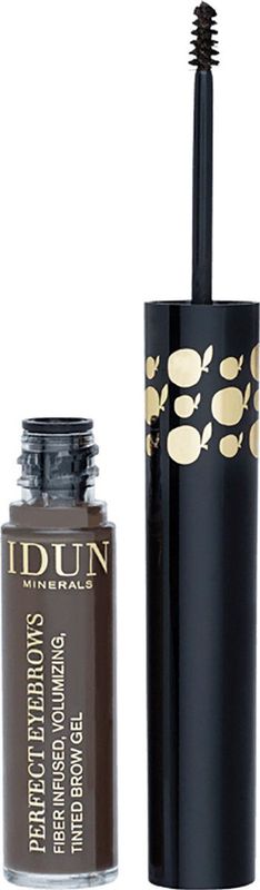 Idun Minerals wenkbrauwen make-up - Wenkbrauwgel Dark - volumieuze wenkbrauwen