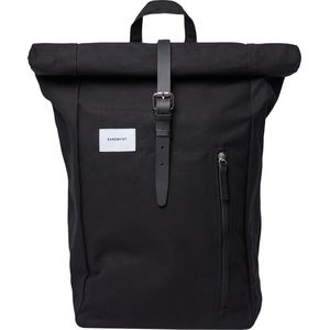 Sandqvist Dante Backpack II black with black leather backpack