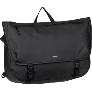 Sandqvist - Stream Messenger - Schoudertas - Black - Gerecycled Polyester - 15 Liter