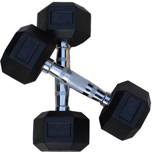 Body-Solid Hex Rubber Dumbbell HEXRU - 42.5kg