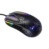 Xtrfy MZ1 Gaming Muis - Zwart - Ontworpen door Rocket Jump Ninja