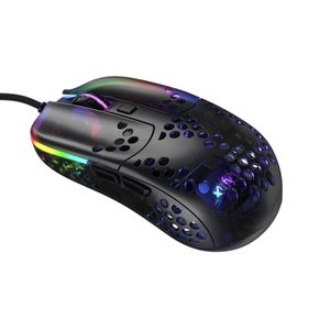 Xtrfy MZ1 Gaming Muis - Zwart - Ontworpen door Rocket Jump Ninja