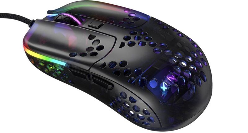 Xtrfy MZ1 Gaming Muis - Zwart - Ontworpen door Rocket Jump Ninja