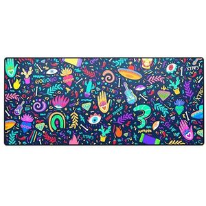 Xtrfy GP5, XL stoffen gaming muismat (920 x 400 x 3 mm), gladde speedpad voor precisie, gestikte randen, anti-slip onderkant, machinewasbaar, Fiesta Edition
