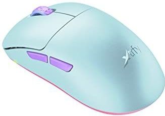 Xtrfy M8 Wireless, draadloze ultralichte gamingmuis, geoptimaliseerd voor e-sports, 2,4 GHz radio, extreem lage voorkant voor hogere precisie, oplaadbaar, frosty mint