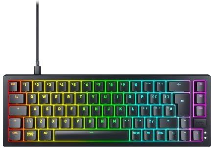 CHERRY - XTRFY K5V2 - Compact Toetsenbord - Wit-Transparant - Mechanisch - Franse Lay-out