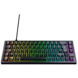 CHERRY K5V2 Compact toetsenbord Gamen USB QWERTZ Duits Zwart