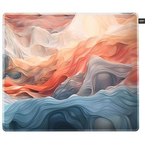 CHERRY XTRFY GP5, Gaming Muismat van Stof in M (320 x 270 x 3 mm), Gladde Speedpad voor Precisie, Gestikte Randen, Antislip, Machinewasbaar, Amnis Blue