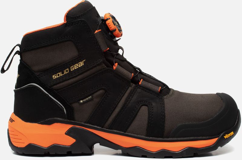 Solid Gear - Tigris GTX AG Mid S3 - Werkschoenen - Zwart - GORE-TEX - Nubuck