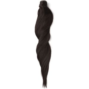 Rapunzel of Sweden Ponytail Straight / Clip-in / Medium Volume 1.2 Black Brown 50 cm Hair extensions, 90 g