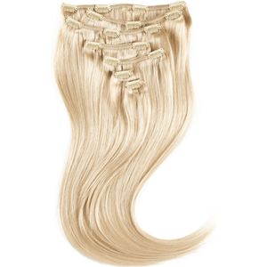 Rapunzel of Sweden Classic Clip-ins Straight / Medium Volume / 7 pieces 10.7 Light Grey 50 cm Hair extensions, 110 g