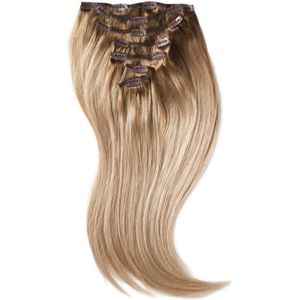 Rapunzel of Sweden Classic Clip-ins Straight / Medium Volume / 7 pieces Brown Ash Blonde Balayage B5.1/7.3 50 cm Hair extensions, 110 g