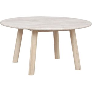 Rowico Home Taransay houten salontafel whitewash - Ø90 cm