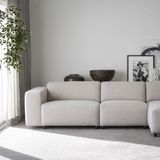 Rowico Home Willard gestoffeerde 4-zits hoekbank lichtbeige - rechts - 312 cm