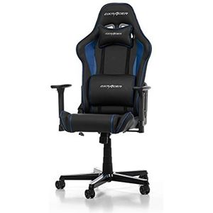 DXRacer (Het Origineel) Prince P08 Gamingstoel, Kunstleer, Zwart-Blauw, Tot 185 cm