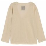 OAS - Ecru - Vest - 100% Katoen - V-hals met Knoopsluiting