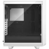 FRACTAL ONTWERP - PC Meshify 2 Compacte behuizing Wit transparant gehard glazen paneel