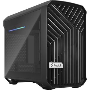 Fractal - Torrent Nano - PC - Zwart - Gehard Glas