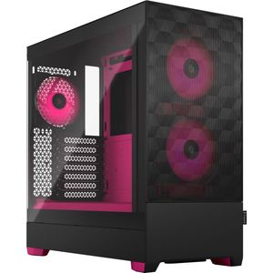 Fractal Design Pop Air RGB computerbehuizing zwart magenta Core TG van transparant getint gehard glas