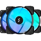 Fractal Design - Aspect 12 Series - RGB PWM - 120 Mm - Zwart - 3 Eenheden