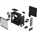 Fractal Design Pop XL Air RGB Black - Gehard glas Clear Tint - Honingraat Mesh Front - TG zijpaneel - Vier 120 mm Aspect 12 RGB-ventilatoren inbegrepen - E-ATX High Airflow Full Tower PC Gaming Case