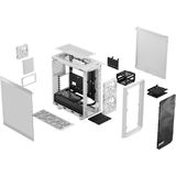 ATX Semi-tower Box Fractal Meshify 2 Compact Lite White