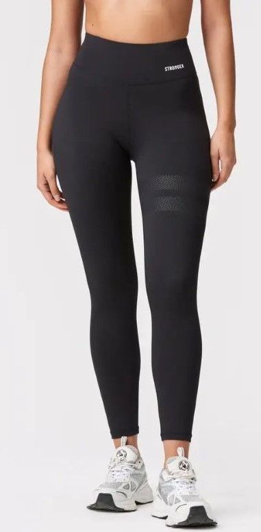 Stronger Legging - Zwarte Hoge Taille van Gerecycled Materiaal