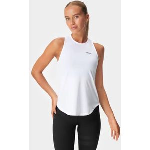 Stronger - Airy Racerback Tank in Wit - Ademend Design