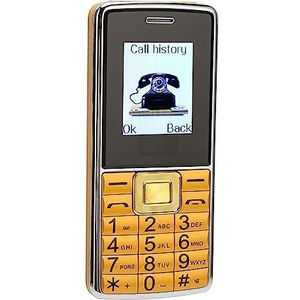 G699 2G Mobiele Telefoon, 1,77 Inch Scherm 2G Groot Knop Mobiel Telefoon Dual SIM-kaart Hoog Volume voor Dagelijks Leven (EU-stekker)