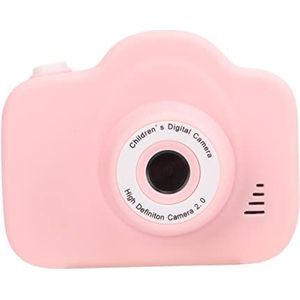 Werily Cartoon-camera-speelgoed, mini-camera multifunctioneel high-definition 2-inch scherm voor geschenken voor (enkel schot roze)