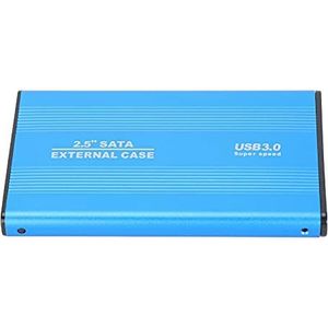 SSD harde schijf, snelheid tot 5,0 Gbps Schroefloos ontwerp Plug en play externe gegevensopslag Harde-schijfbehuizing voor OS X externe gegevensopslag(blauw)
